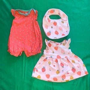 Strawberry Newborn Baby Items